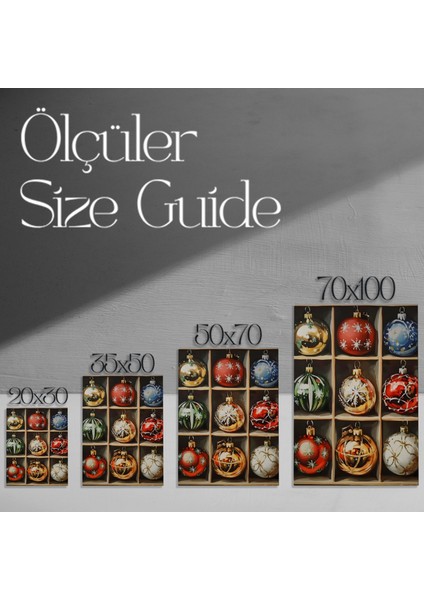 Nostaljik Kış Süsleri Tablosu modelleri