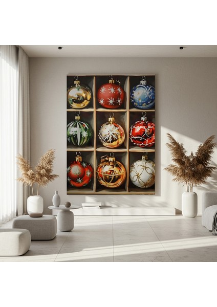 Nostaljik Kış Süsleri Tablosu fırsatları