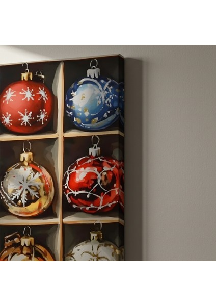 Nostaljik Kış Süsleri Tablosu indirimleri