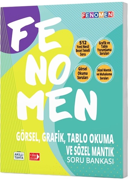 LGS 8. Sınıf Fenomen Görsel, Grafik, Tablo Okuma ve Sözel Mantık Soru Bankası