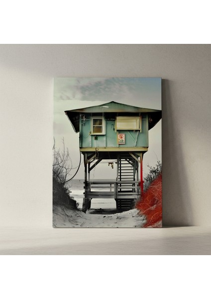 Sahil Evi Plaj Manzaralı Tablo fiyatları