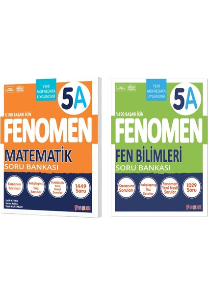 2025 5. Sınıf Matematik - Fen Bilimleri A Serisi Soru Bankası 2 Kitap