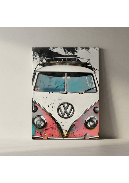 Retro Volkswagen T1 Plaj Arabası Tablosu fiyatları