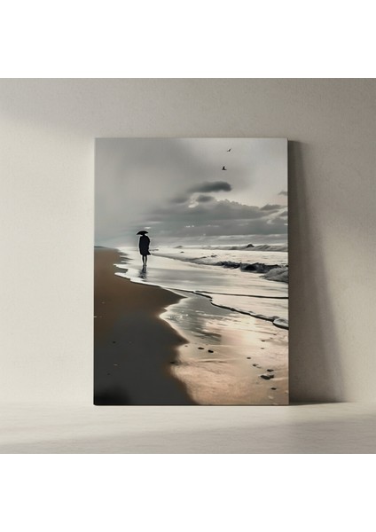 Yağmurlu Plaj Manzarası Tablosu fiyatları