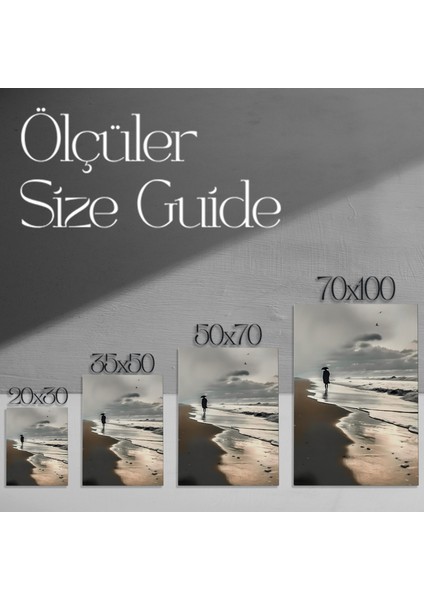 Yağmurlu Plaj Manzarası Tablosu modelleri