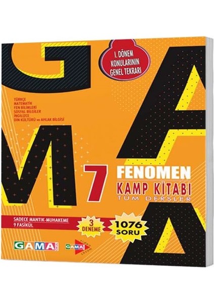 7. Sınıf Tüm Dersler Fenomen Kamp Kitabı