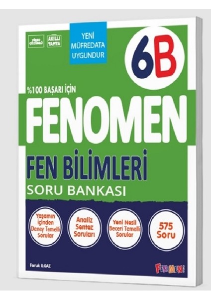 2025 6. Sınıf Fen Bilimleri B Serisi Soru Bankası
