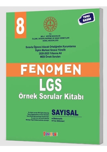 (Sınıf: 8) Meb Sayısal Örnek Sorular