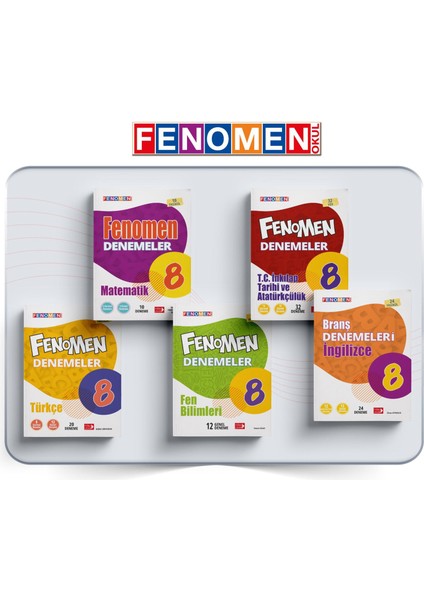 8. Sınıf Fenomen Deneme Seti 5 Kitap Yeni 2022