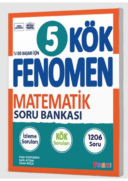 Fenomen Okul 2025 5. Sınıf Matematik Kök Soru Bankası Güncel Müfredat