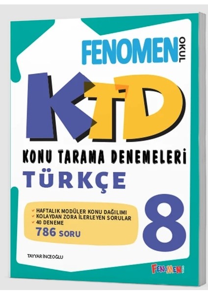 Fenomen Okul 2025 8. Sınıf Lgs Türkçe Konu Tarama Denemeleri
