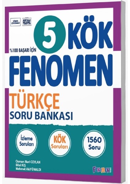 Fenomen Okul 2025 5. Sınıf Türkçe Kök Soru Bankası Güncel Müfredat