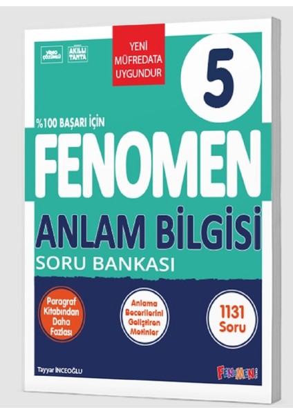 Fenomen Okul 2025 5. Sınıf Anlam Bilgisi Soru Bankası Güncel Müfredat