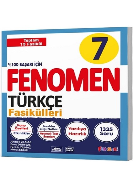 Fenomen Okul 7. Sınıf Türkçe Fasikül Seti