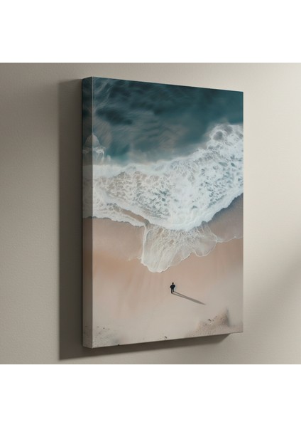 Sahilde Yalnızlık Anı Tablosu