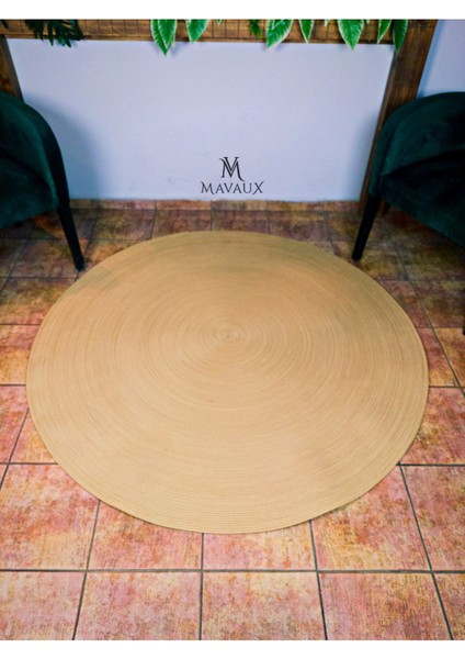 Dokuma Çift Taraflı Yuvarlak Hasır / Jüt Kilim Ev Dekorasyonu fiyatları