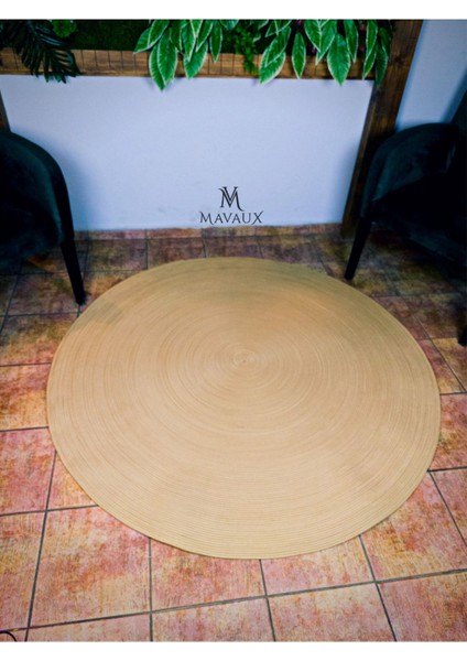 Dokuma Çift Taraflı Yuvarlak Hasır / Jüt Kilim Ev Dekorasyonu fırsatları