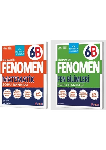 2025 6. Sınıf Matematik - Fen Bilimleri B Serisi Soru Bankası 2'li Set