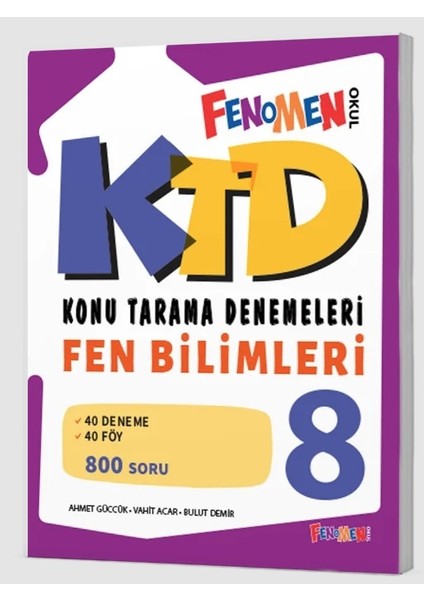 Fenomen Okul 2025 8. Sınıf Lgs Fen Bilimleri Konu Tarama Denemeleri