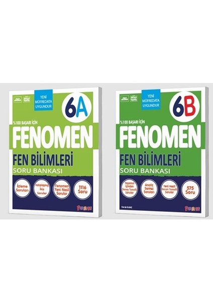 Okul 2025 6. Sınıf Fen Bilimleri A + B Serisi Soru Seti 2 Kitap
