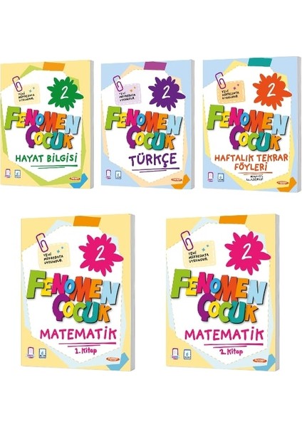 Fenomen Çocuk 2026 2. Sınıf Türkçe + Matematik + Hayat Bilgisi Hafta Sonu Etkinlikleri 5 Kitap Güncel Müfredat