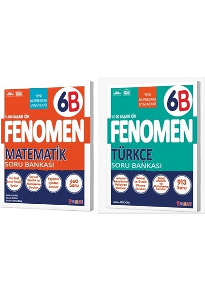 6. Sınıf Matematik Türkçe Fenomen Soru Seti Yeni 2022