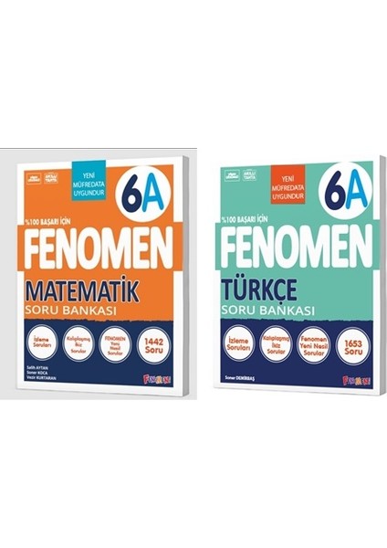 Okul 2025 6. Sınıf Matematik + Türkçe A Serisi Soru Seti 2 Kitap