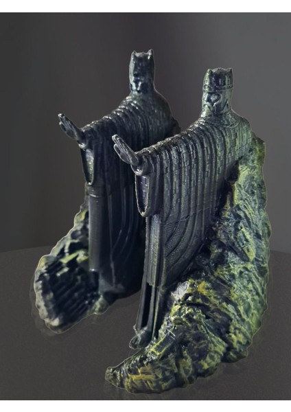 3D Argonath Heykelleri Kitap Tutucu,yüzüklerin Efendisi Figür,argonath Booked,2parça(Sağ,sol) modelleri