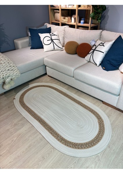 Lotus Jüt Hasırlı El Örgüsü Kilim