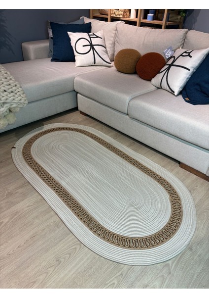 Lotus Jüt Hasırlı El Örgüsü Kilim