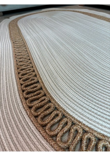 Lotus Jüt Hasırlı El Örgüsü Kilim