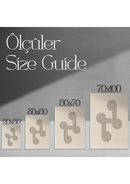 Minimalist Geometrik Sanat Tablosu modelleri