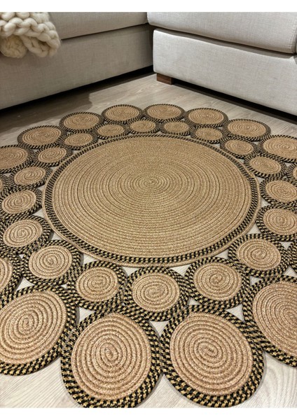 Hasır Jüt Çiçek Desenli Kilim Halı 2025 Koleksiyonu fiyatları