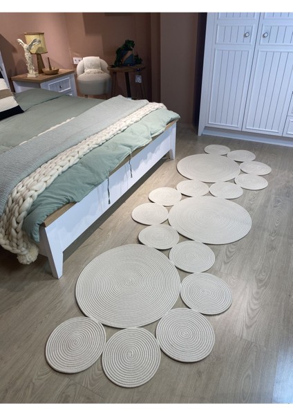 Snake Hasır Jüt Bej Yolluk Halı Kilim