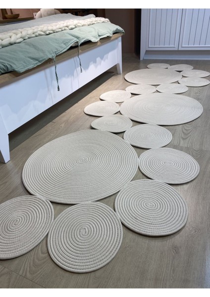 Snake Hasır Jüt Bej Yolluk Halı Kilim modelleri