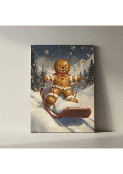 Kardan Adam ve Zencefilli Kurabiye Kış Masalı Tablosu fiyatları