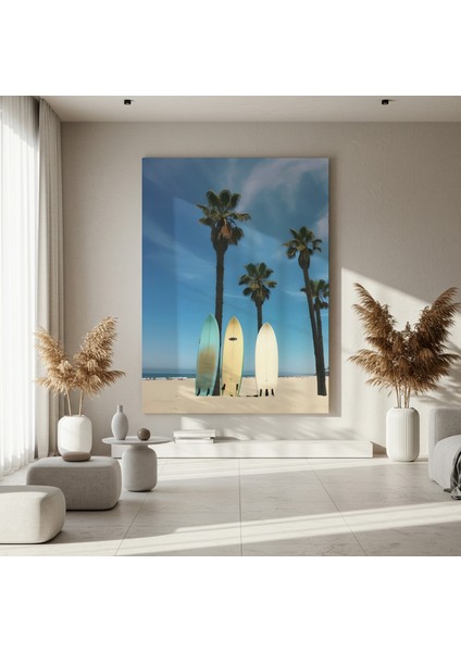 Sahil Sörf Panoları Plaj Manzarası Tablosu fırsatları