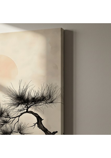 Minimalist Çam Ağacı ve Ay Tablosu indirimleri