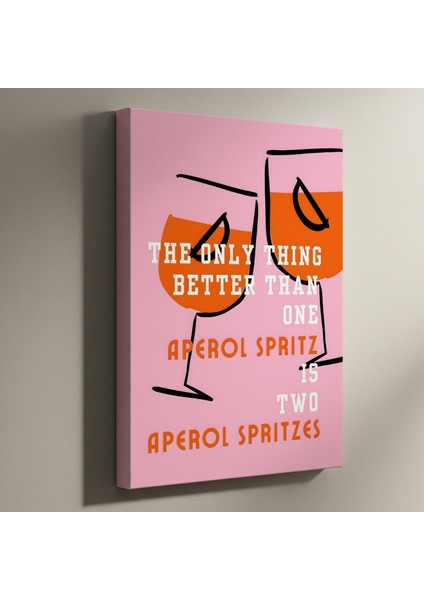 Iki Aperol Spritz Illüstrasyon Tablosu