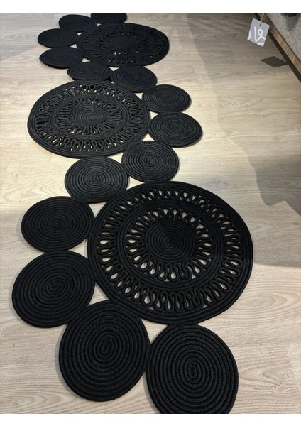 Siyah Snake Hasır Jüt Bej Yolluk Halı Kilim indirimleri