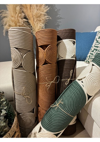 Cookie Jüt Hasırlı El Örgüsü Kilim modelleri