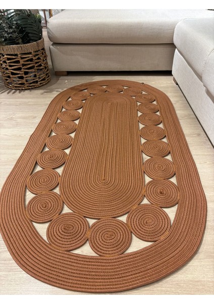 Cookie Jüt Hasırlı El Örgüsü Kilim fırsatları