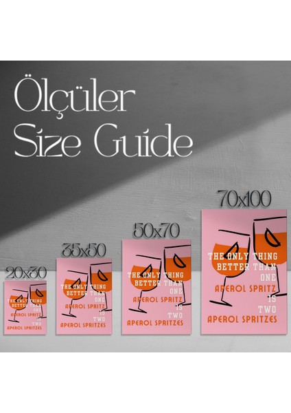 Iki Aperol Spritz Illüstrasyon Tablosu modelleri