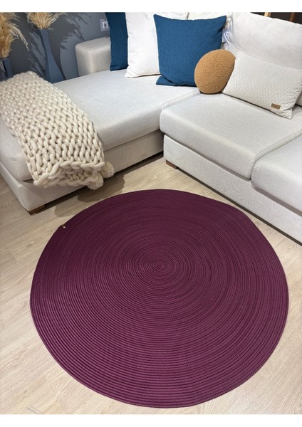 Jüt Yuvarlak Hasır Görünümlü Klasik Halı Kilim