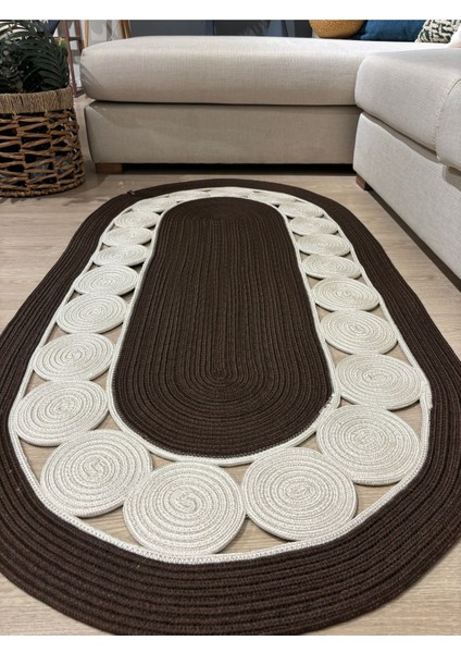 Cookie Jüt Hasırlı El Örgüsü Kilim indirimleri