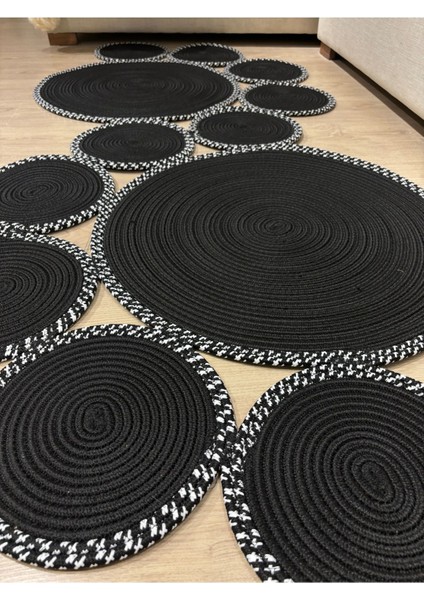 Siyah Snake Hasır Jüt Bej Yolluk Halı Kilim modelleri
