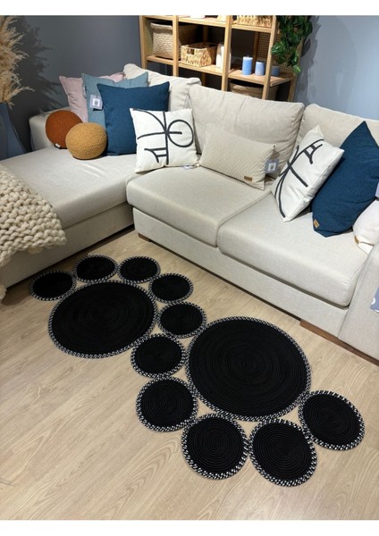 Siyah Snake Hasır Jüt Bej Yolluk Halı Kilim indirimleri
