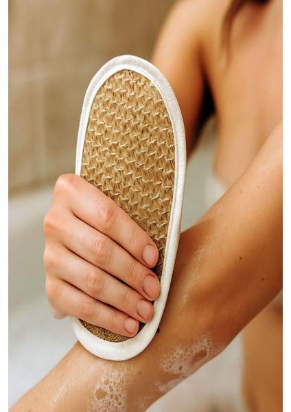 Organik Doğal Keten Kese, Peeling Lifi, Anti Selülit Lifi, Banyo Hamam Kesesi, Gözenek Açma Lif