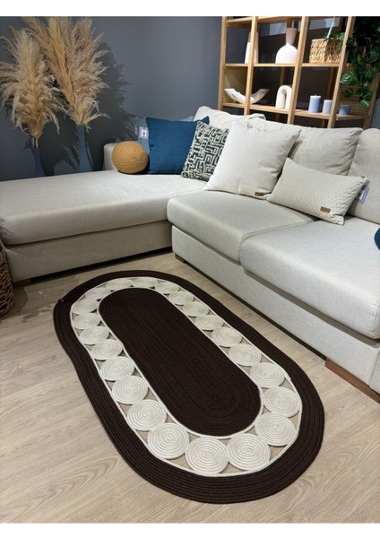 Cookie Jüt Hasırlı El Örgüsü Kilim fırsatları