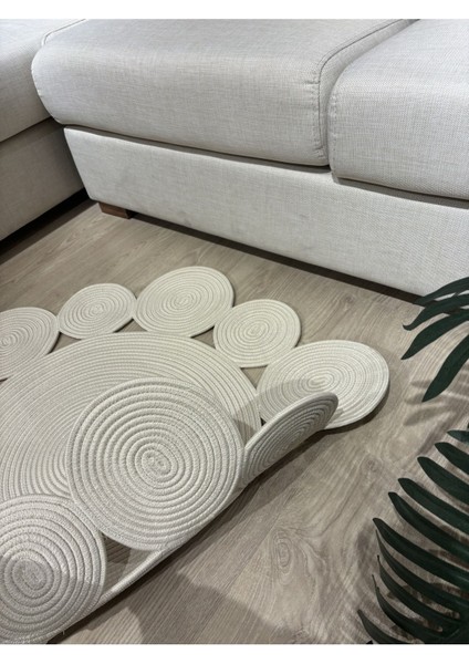 Rhea Jüt Hasırlı El Örgüsü Kilim Halı Hasır Yuvarlak fiyatları